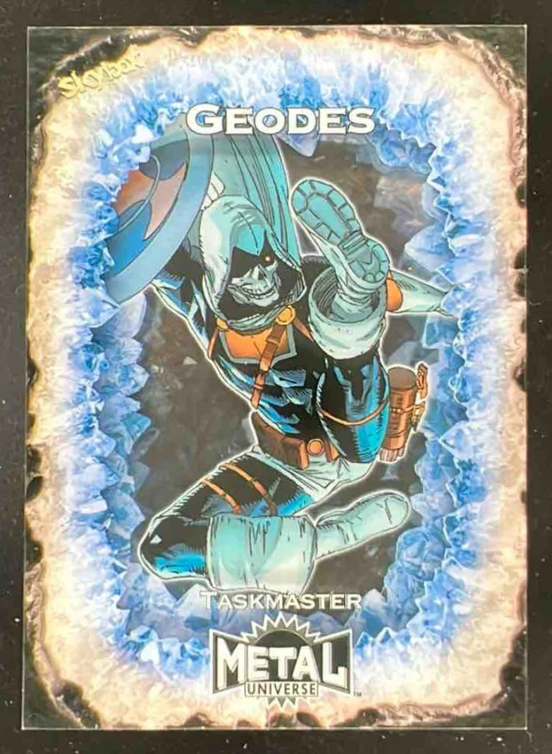 2024 Skybox Metal Universe Marvel Avengers Geodes #G-12 Taskmaster