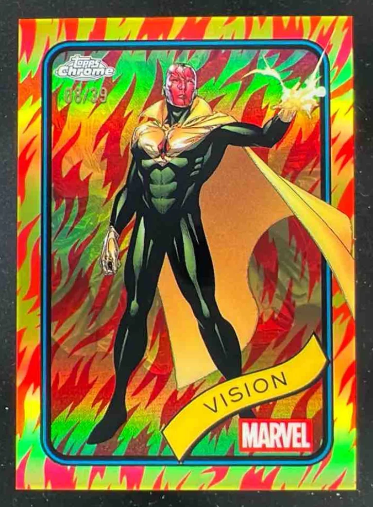 2025 Topps Chrome Marvel Human Torch Refractor #139 Vision /39