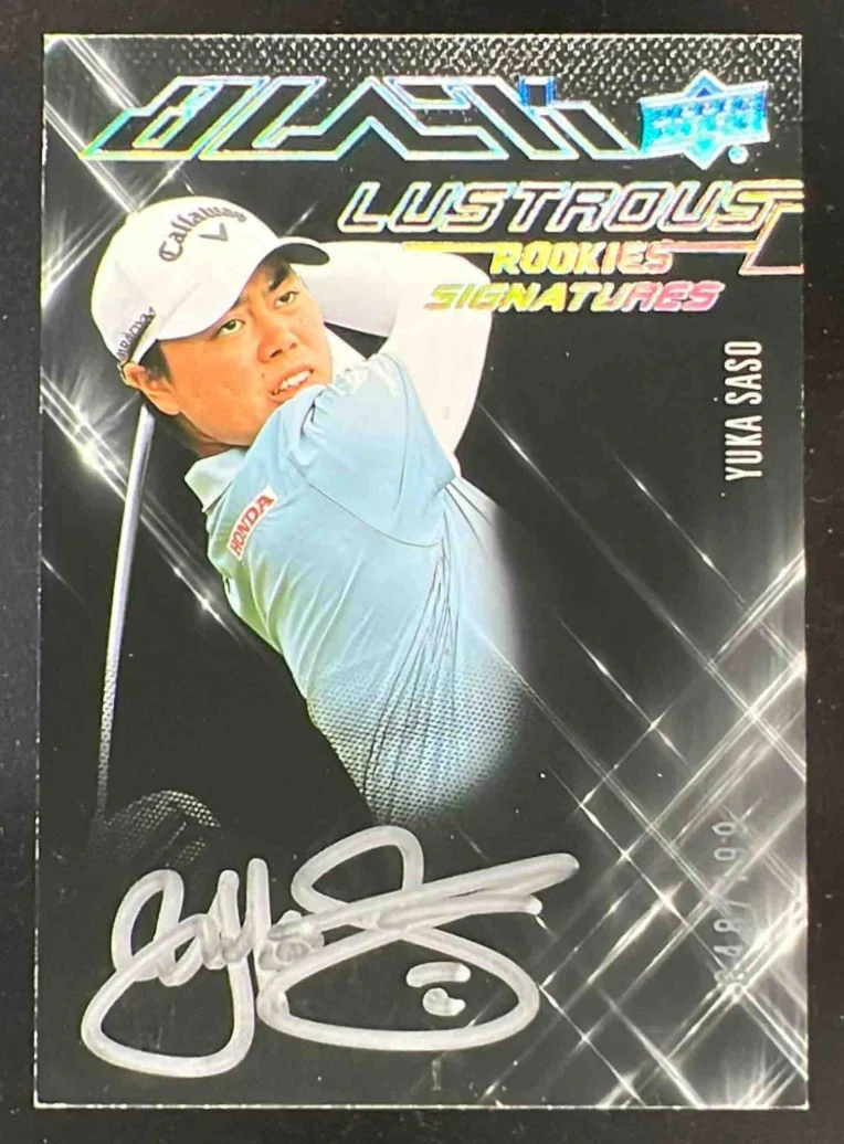 2024 Upper Deck Portfolio UD Black Lustrous Rookie #BL-YS Yuka Saso Auto /199