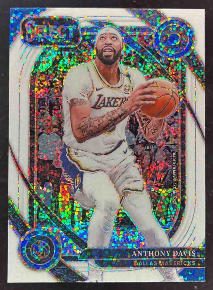 2024-25 Panini Select Courtside White Sparkle Prizm SP #214 Anthony Davis