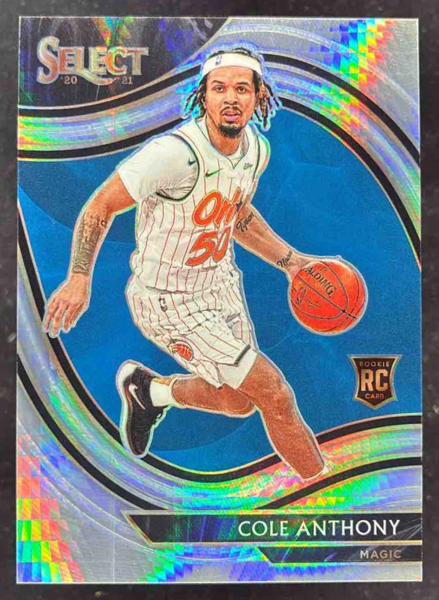 2020-21 Panini Select Lucky Envelopes #286 Cole Anthony RC Courtside /8