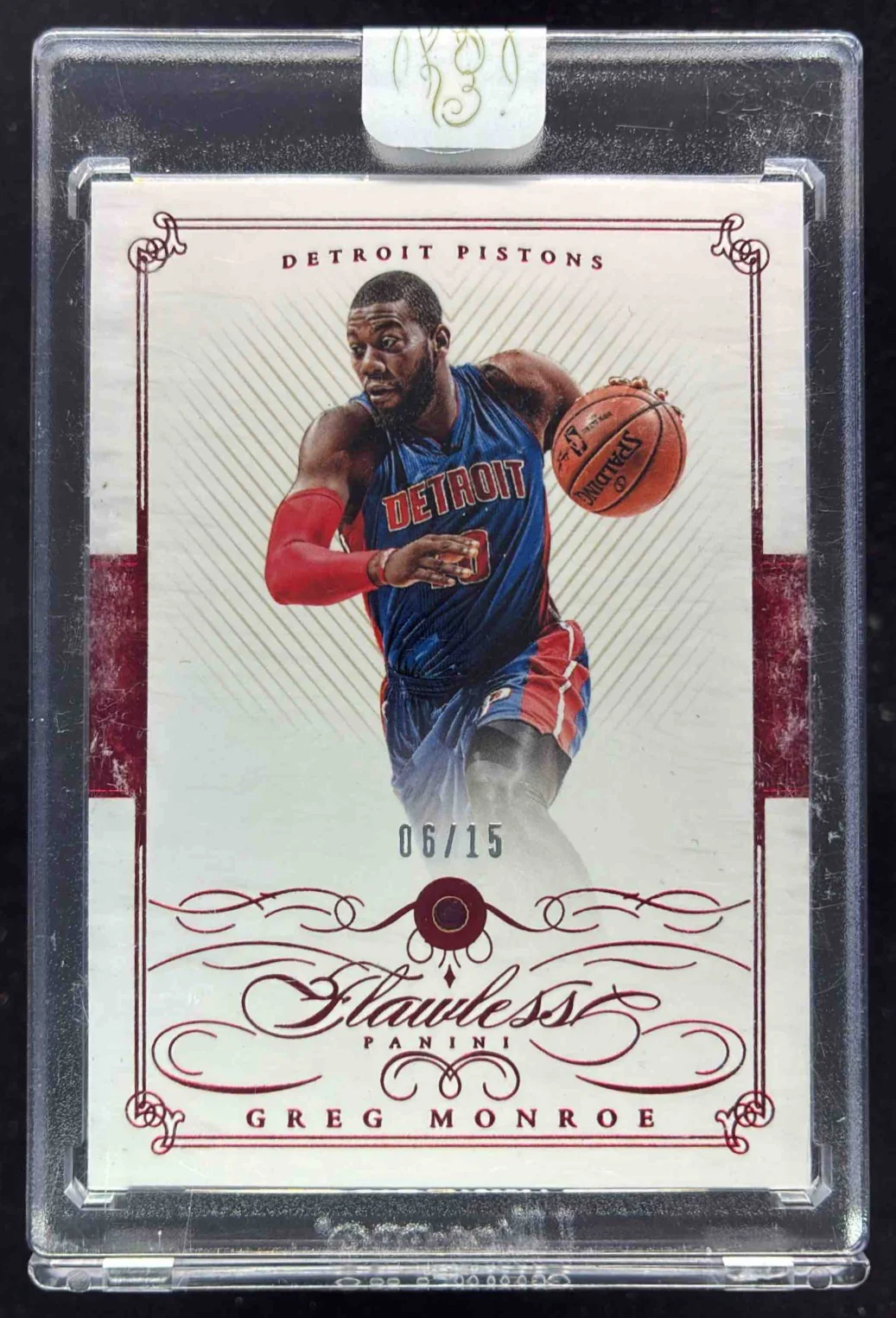 2014-15 Panini Flawless Ruby #59 Greg Monroe /15
