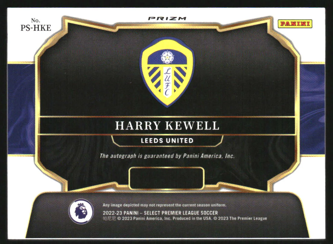 2022-23 Select English Pitchside Signatures Blue Pulsar Harry Kewell Auto - Image 2