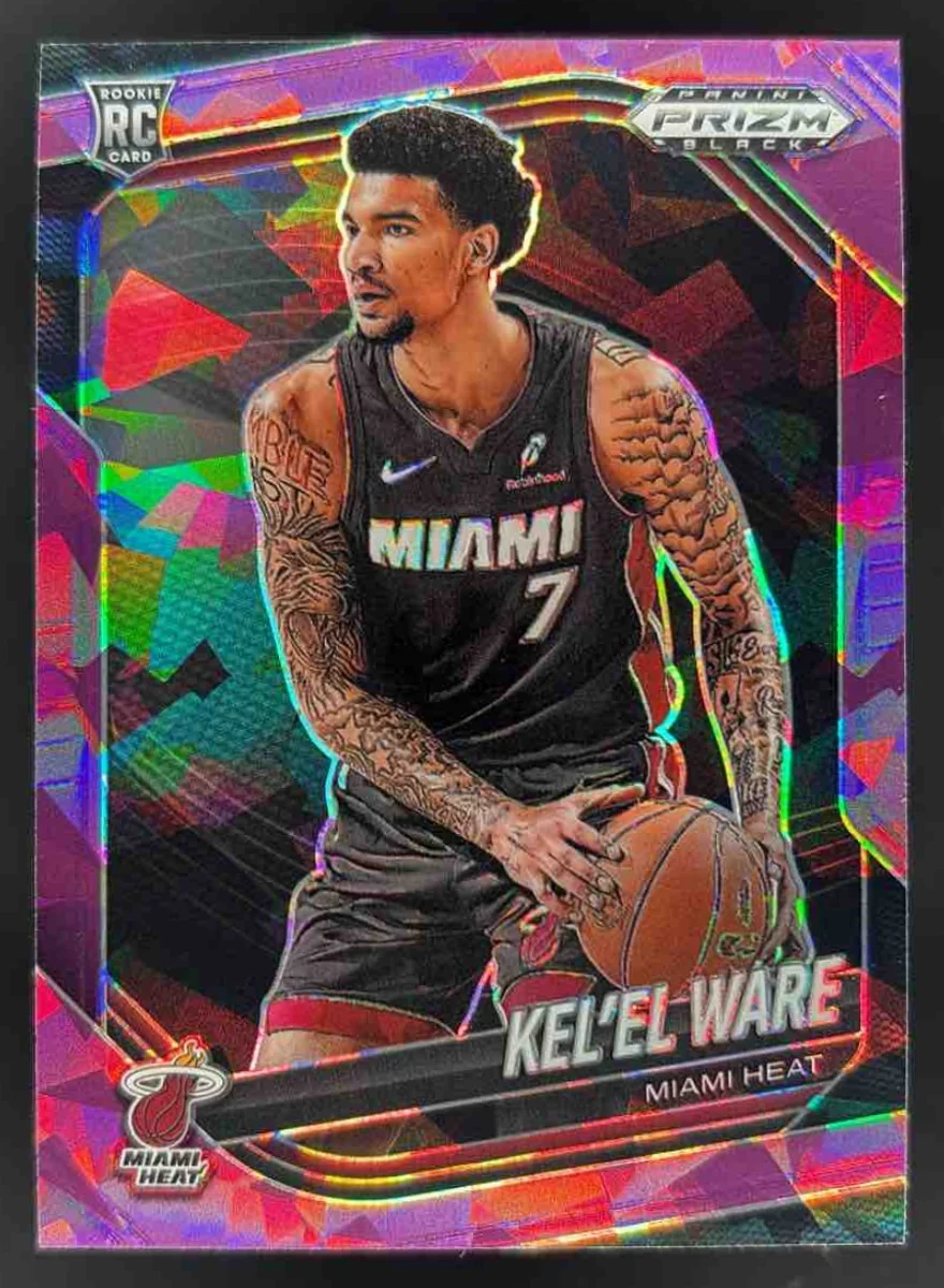 2024-25 Panini Prizm Black Purple Ice Prizms #156 Kel'el Ware RC /149