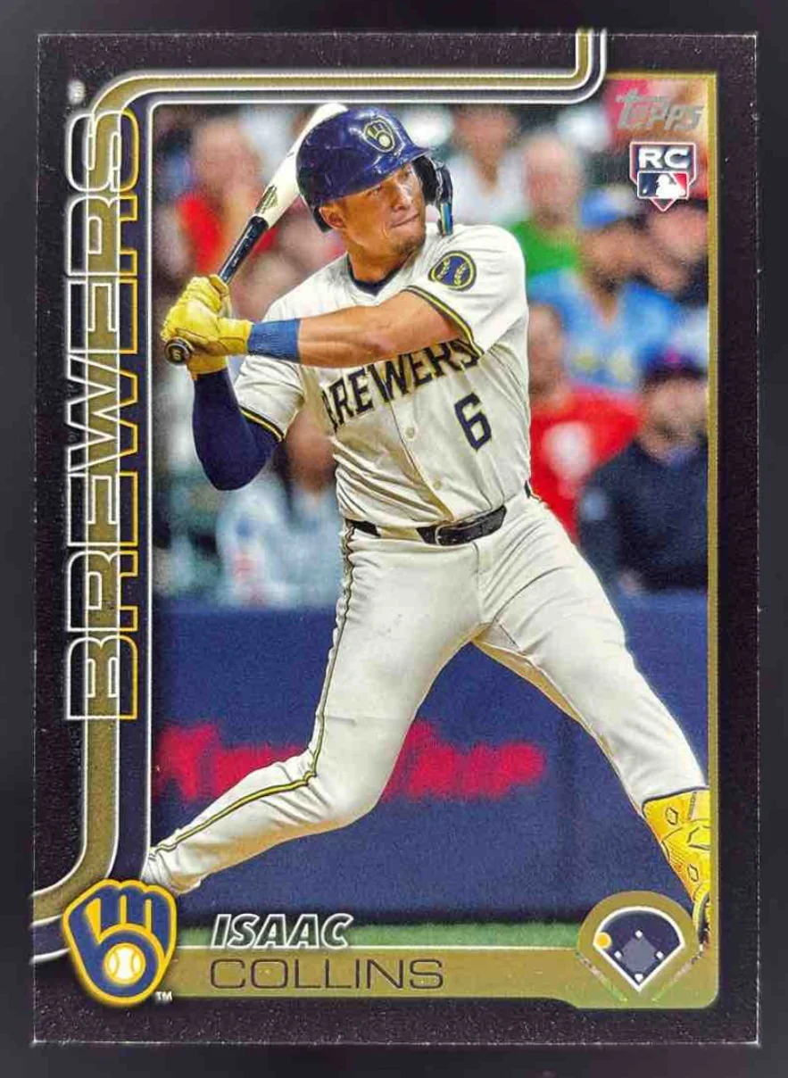 2025 Topps Black #657 Isaac Collins RC /74