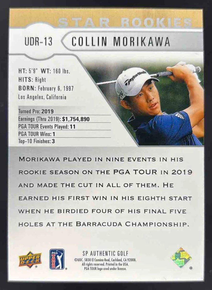 2021 SP Authentic Upper Deck Star Rookies #UDR-13 Collin Morikawa - Image 2