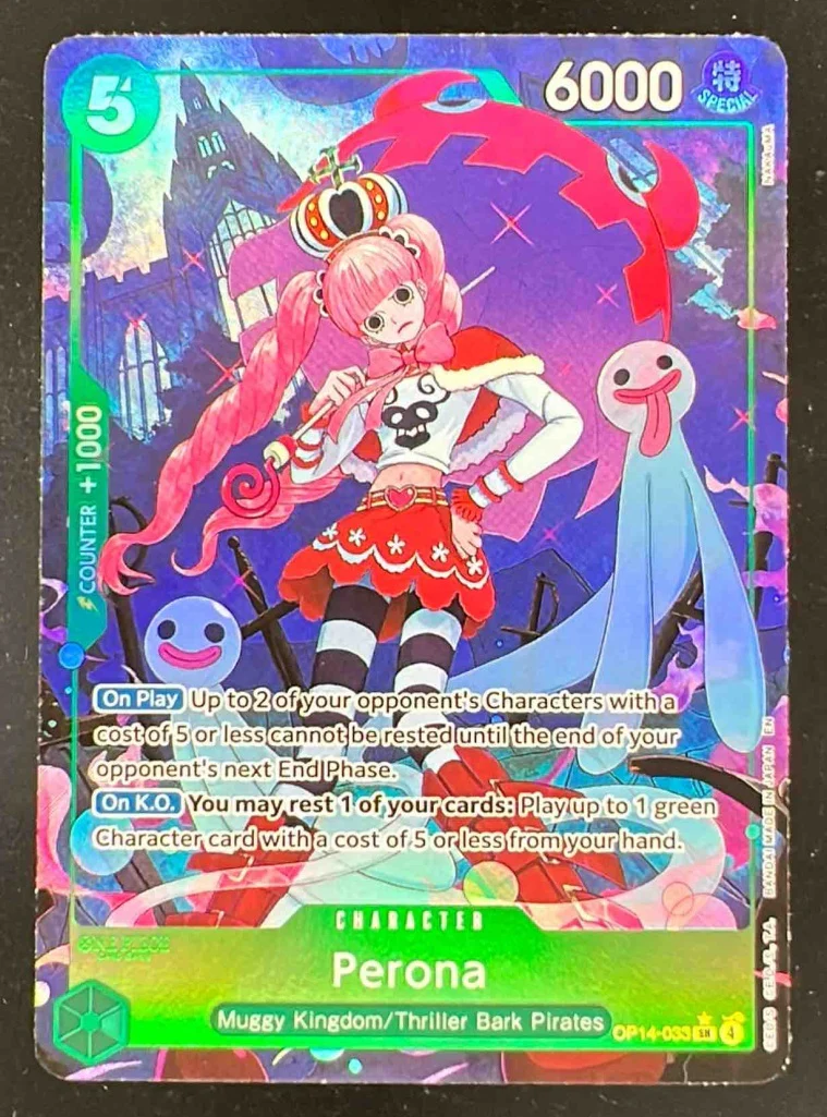 Perona - OP14-033 Alternate Art - The Azure Sea's Seven OP14