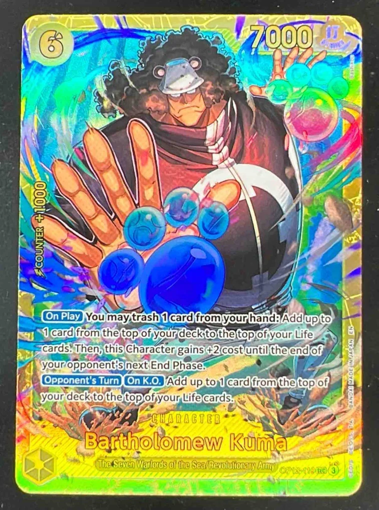 2025 One Piece Legacy of the Master #OP12-119 Bartholomew Kuma Secret Rare