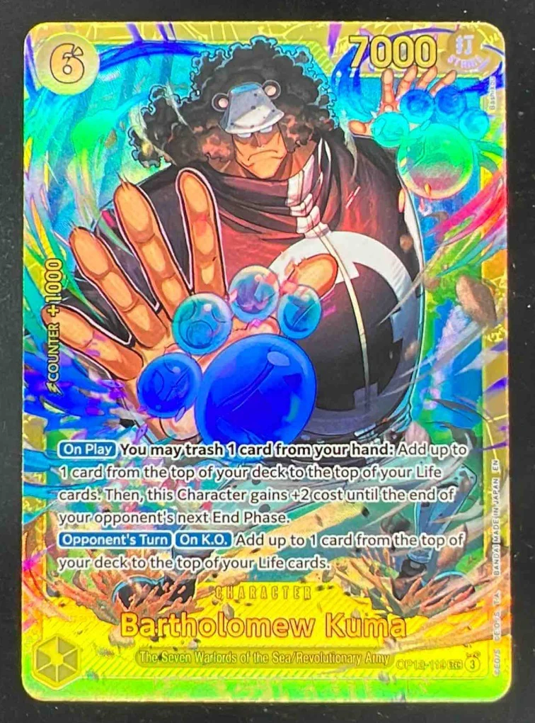 2025 One Piece Legacy of the Master #OP12-119 Bartholomew Kuma Secret Rare