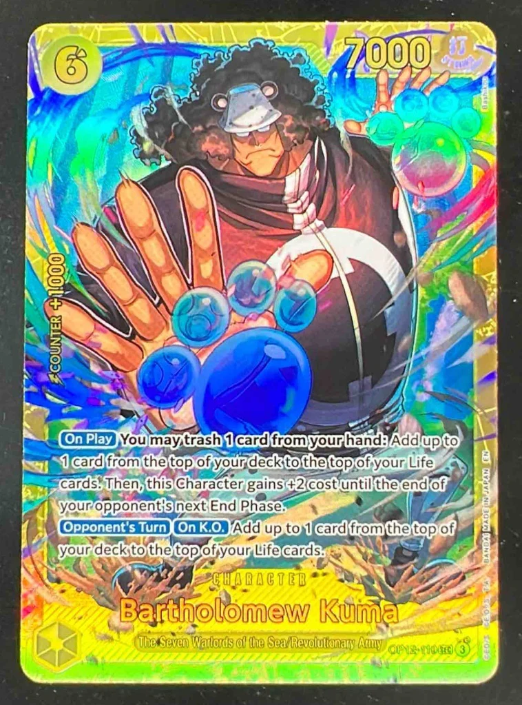 2025 One Piece Legacy of the Master #OP12-119 Bartholomew Kuma Secret Rare