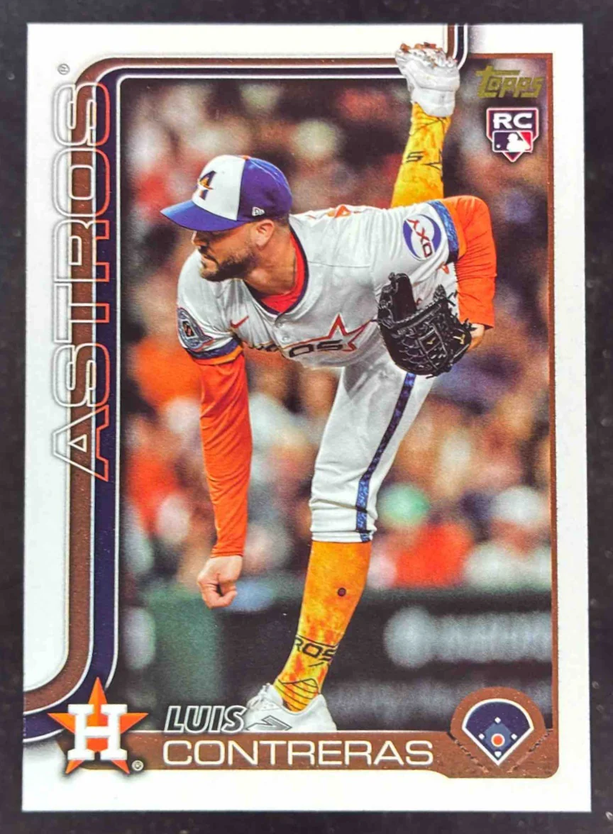 2025 Topps Update Golden Mirror Image Variation #US323 Luis Contreras RC