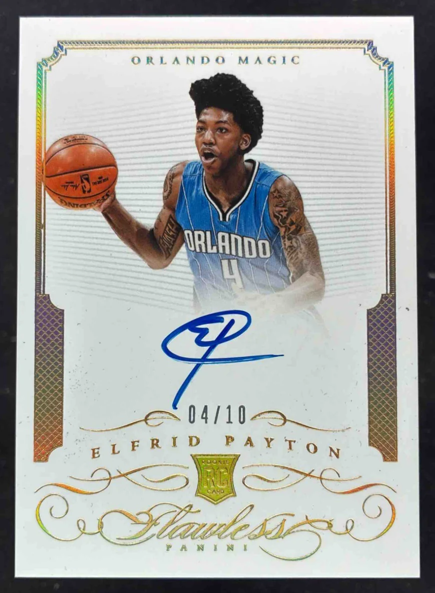 2014-15 Panini Flawless Rookie Autographs Gold #RA-EP Elfrid Payton RC Auto /10