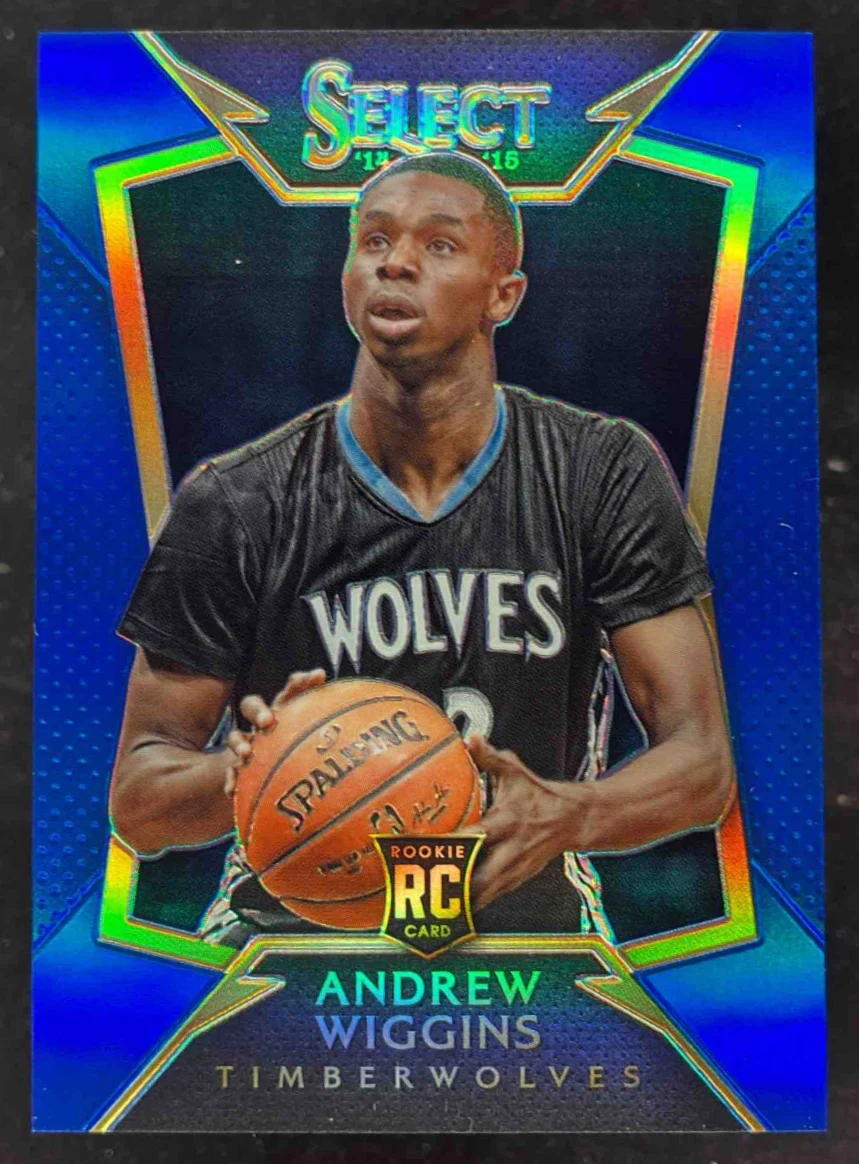 2014-15 Panini Select Prizms Blue #100 Andrew Wiggins RC /249