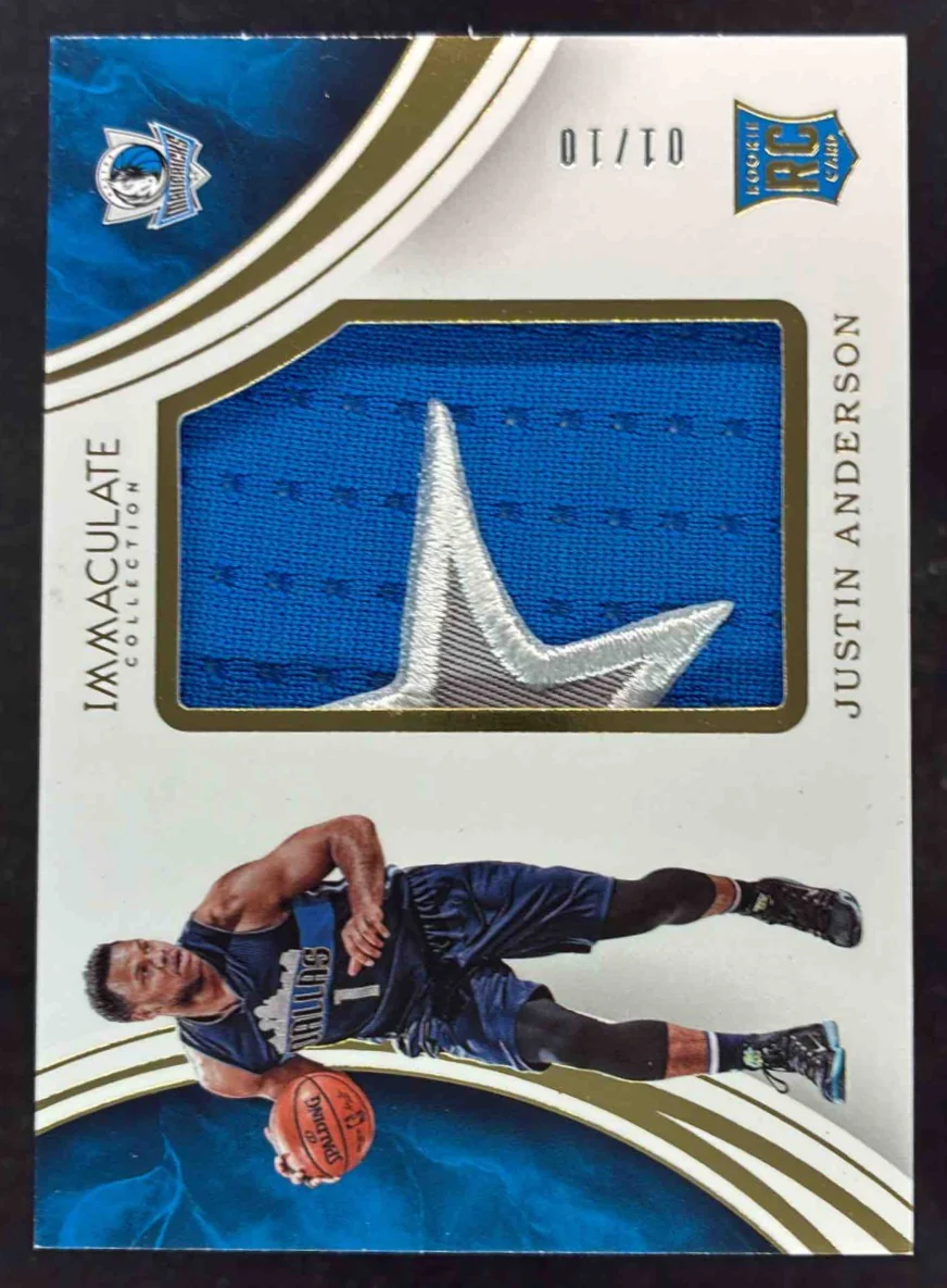 2015-16 Panini Immaculate Collection Rookie Patches #6 Justin Anderson RC /10