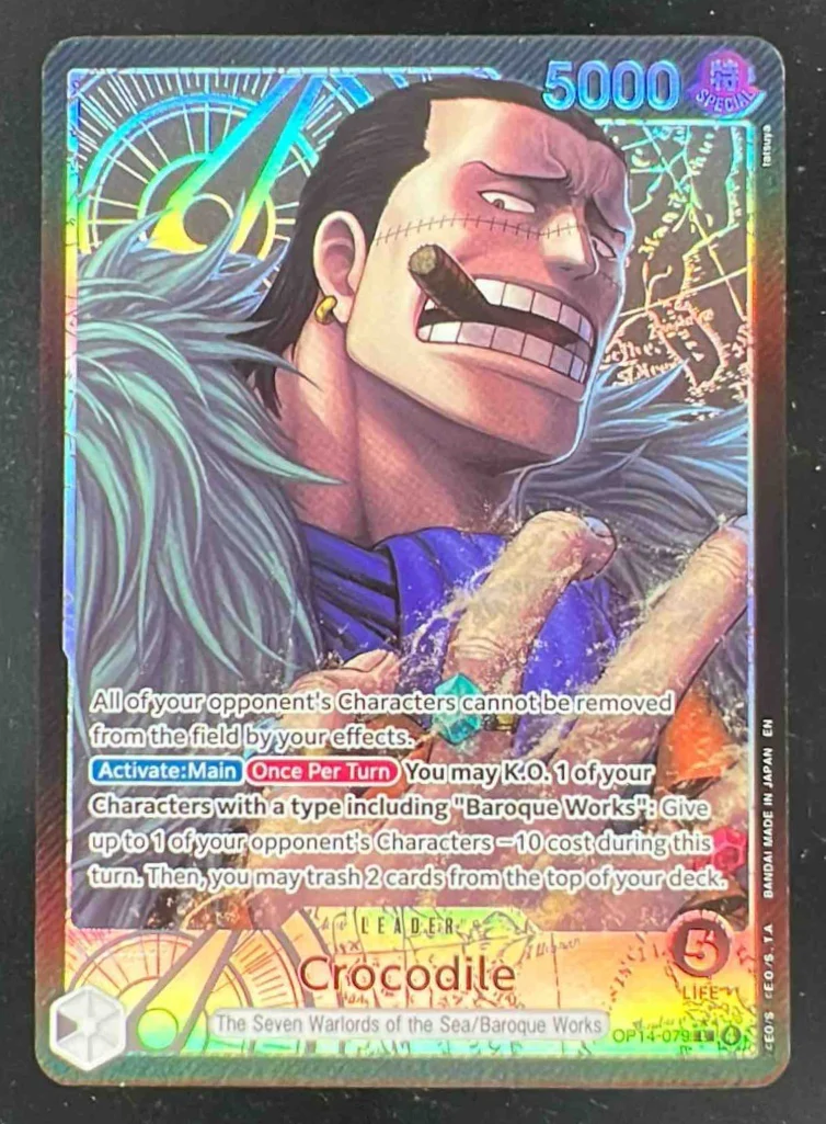 Crocodile - OP14-079 Alternate Art - The Azure Sea's Seven OP14
