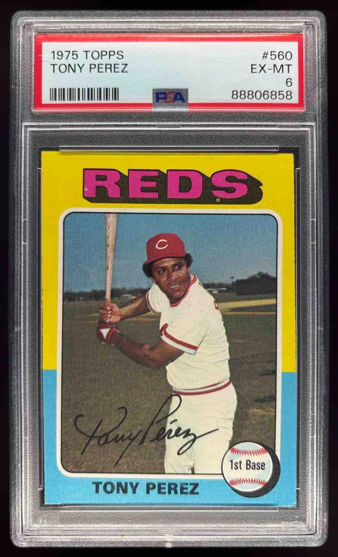 1975 Topps #560 Tony Perez PSA 6