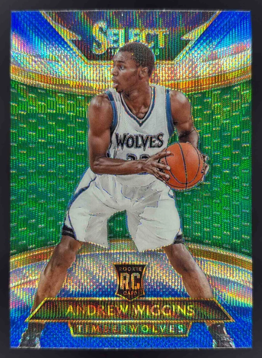 2014-15 Panini Select Prizms Blue and Silver #294 Andrew Wiggins RC