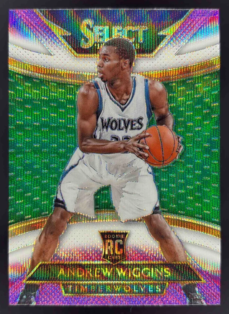 2014-15 Panini Select Prizms Purple and White #294 Andrew Wiggins RC