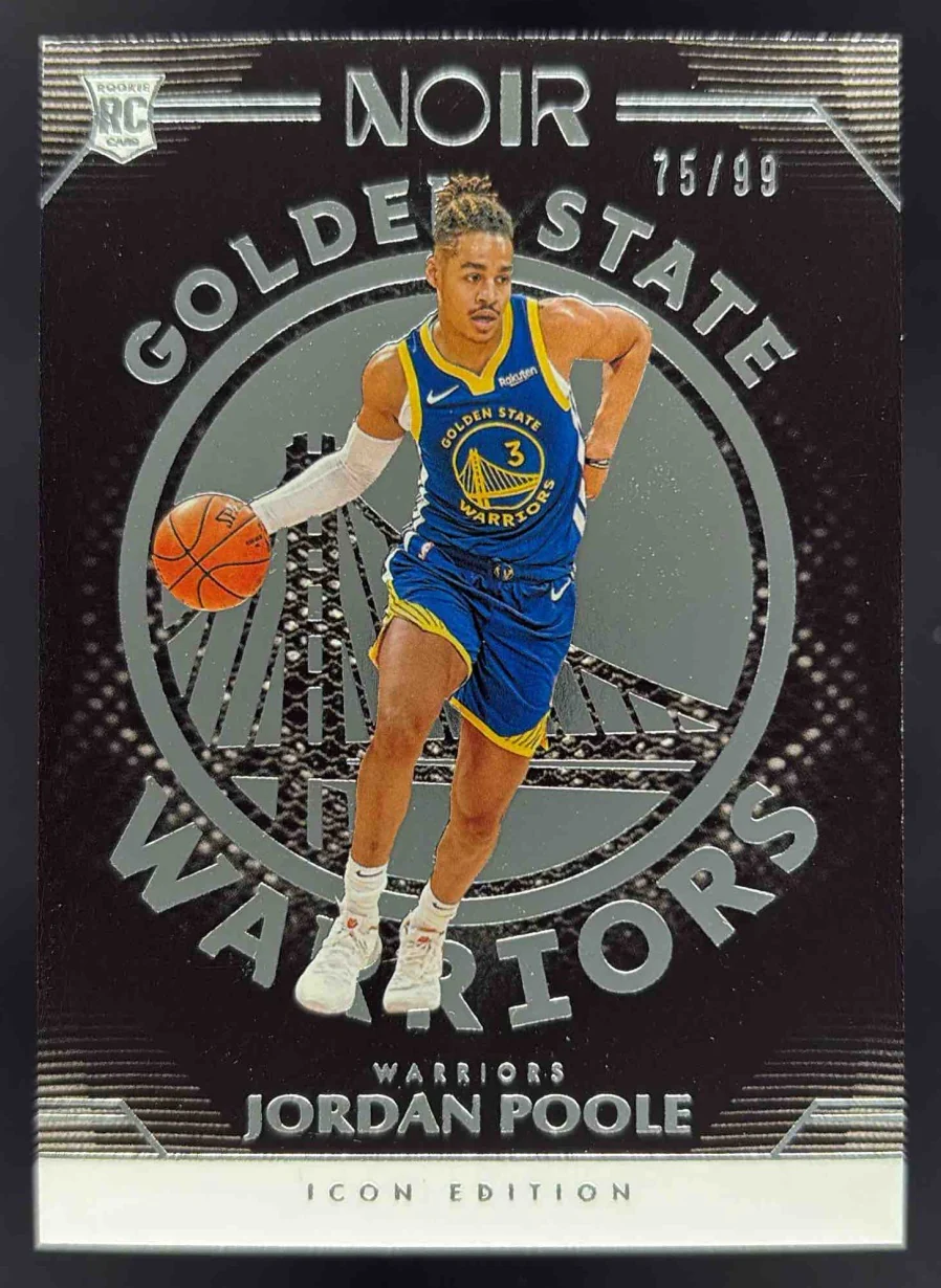 2019-20 Panini Noir #187 Jordan Poole RC /99