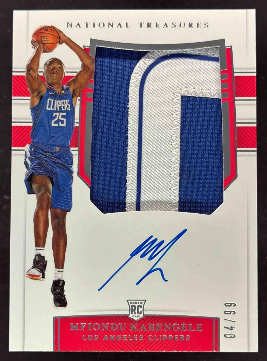 2019-20 Panini National Treasures #109 Mfiondu Kabengele RC Auto /99