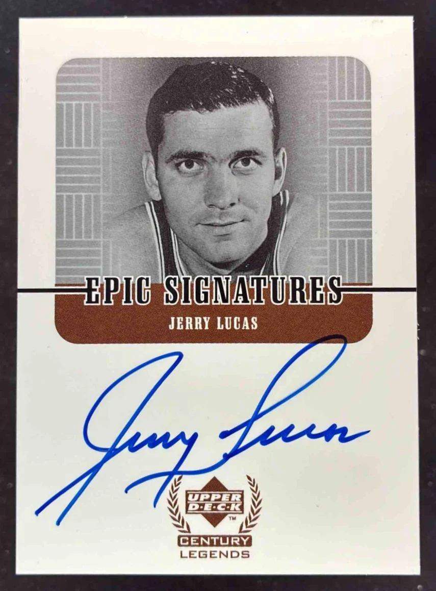 1999-00 Upper Deck Legends Legendary Signatures #JL Jerry Lucas Auto