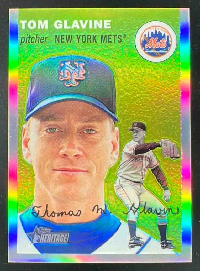 2003 Topps Heritage Chrome Refractor #THC86 Tom Glavine /554