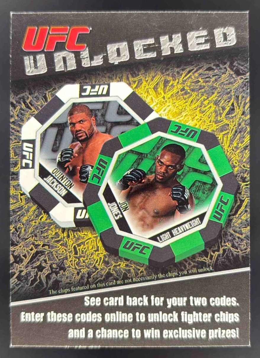 2011 Topps UFC Unlocked Quinton Jackson Jon Jones