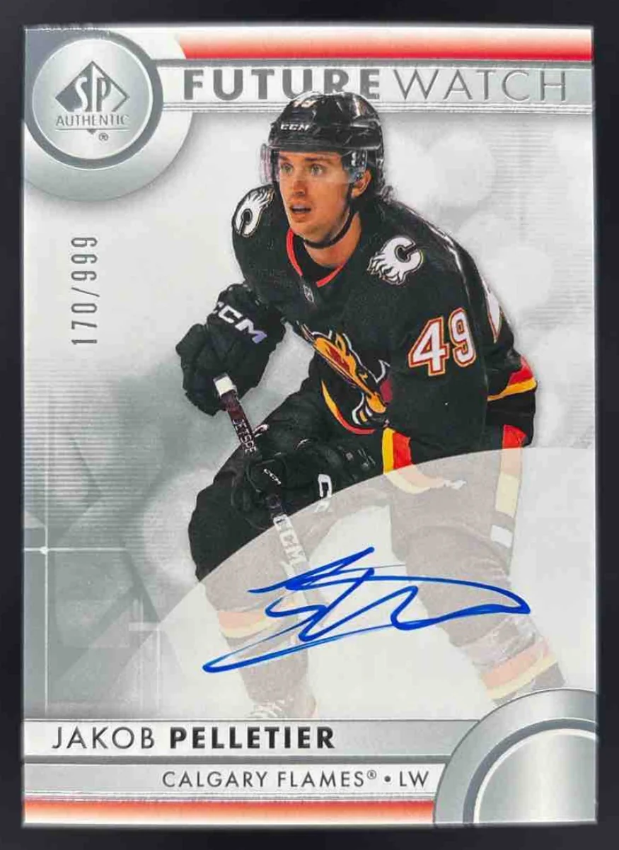 2023-24 SP Authentic #114 Jakob Pelletier Autograph RC Future Watch Auto /999