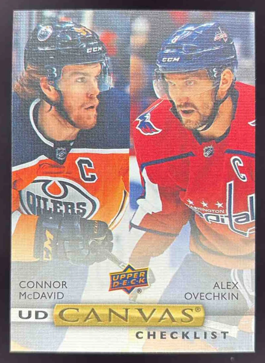 2019-20 Upper Deck UD Canvas #C90 Connor McDavid Alex Ovechkin