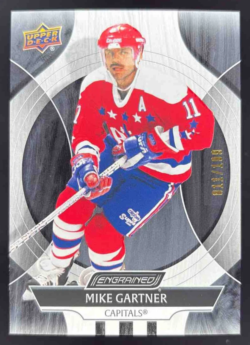 2024-25 Upper Deck Engrained Icons Ebony #36 Mike Gartner /199