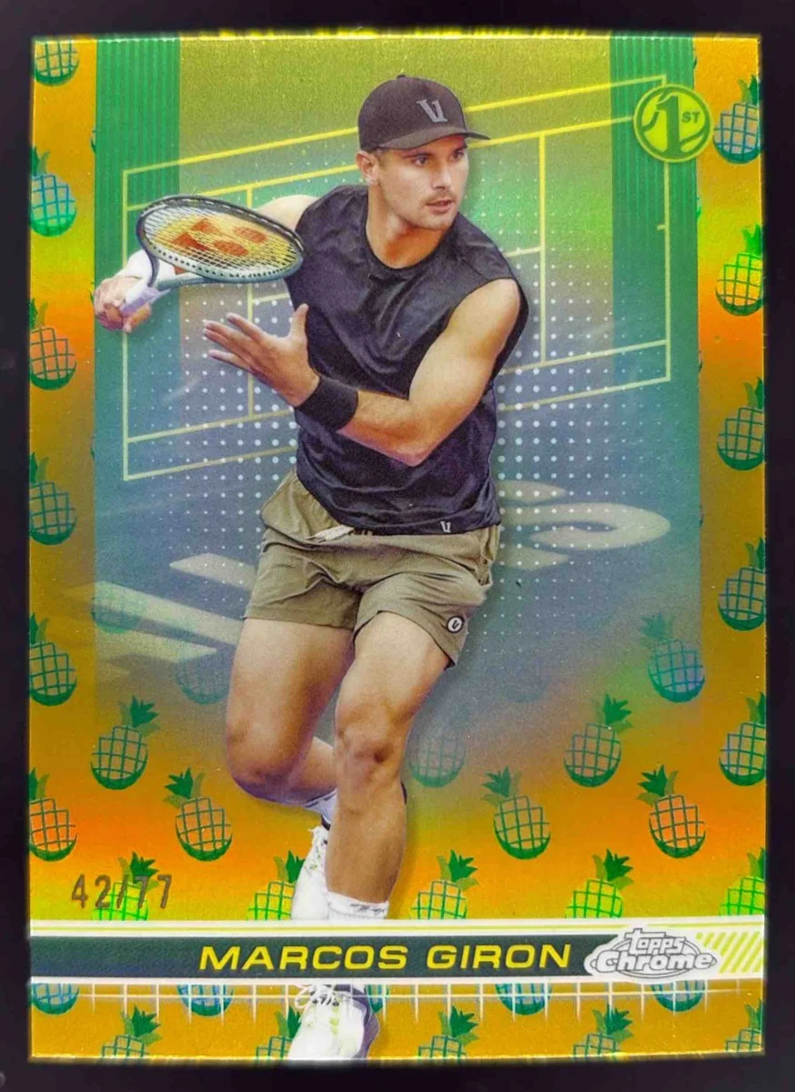 2024 Topps Chrome Gold Pineapple Refractor #167 Marcos Giron /77