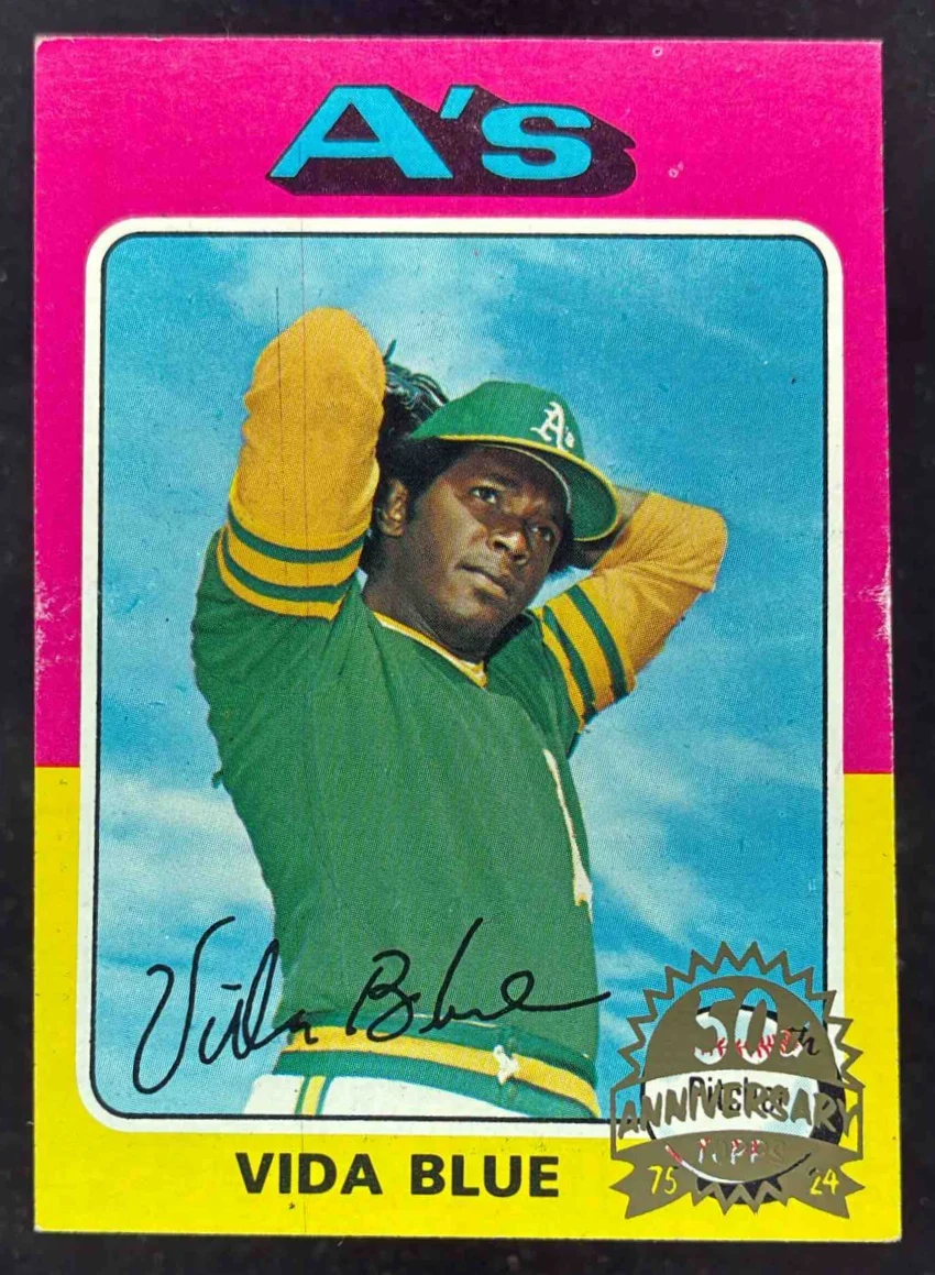 1975 Topps #510 Vida Blue 50th Anniversary Buyback
