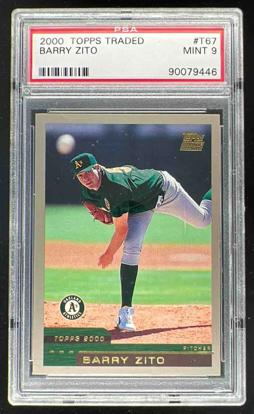 2000 Topps Traded & Rookies #T67 Barry Zito RC PSA 9