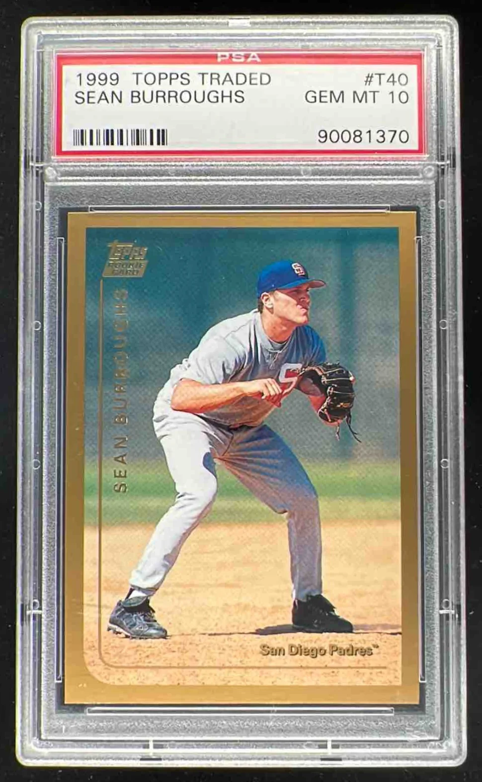 1999 Topps Traded and Rookies #T40 Sean Burroughs RC PSA 10