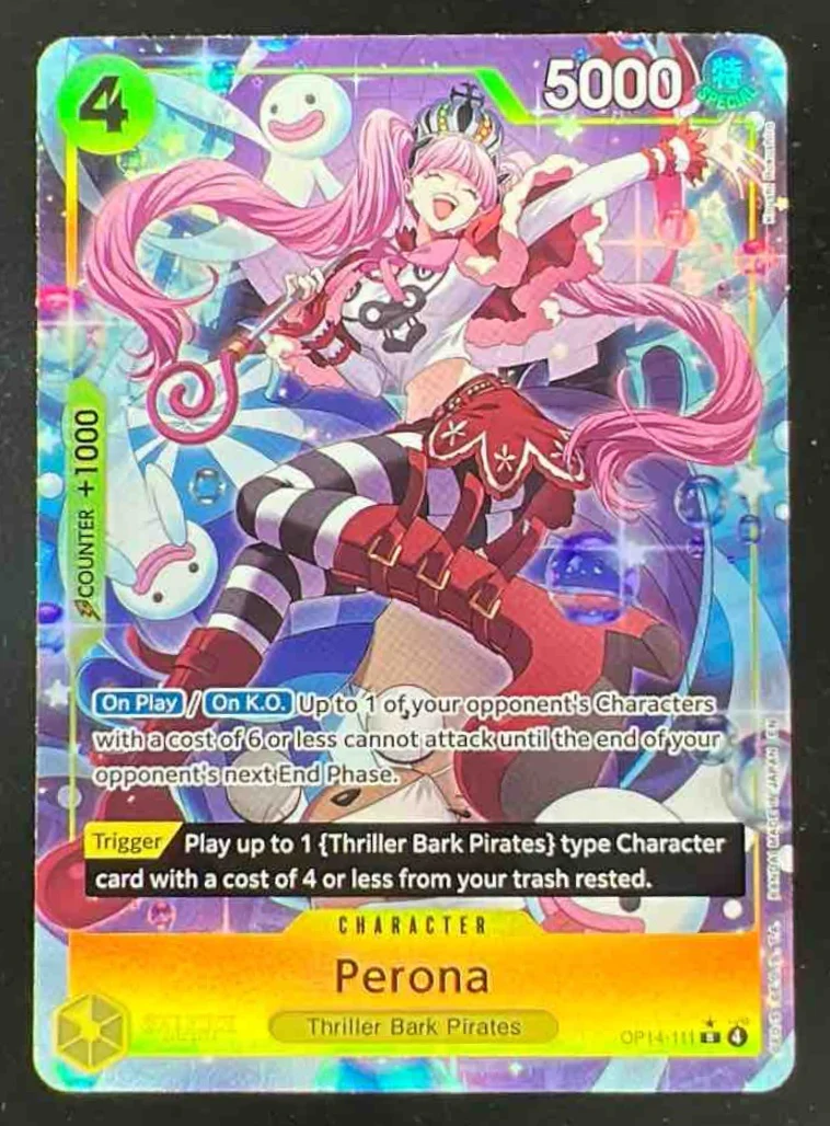One Piece Perona - OP14-111 Alternate Art - The Azure Sea's Seven OP14