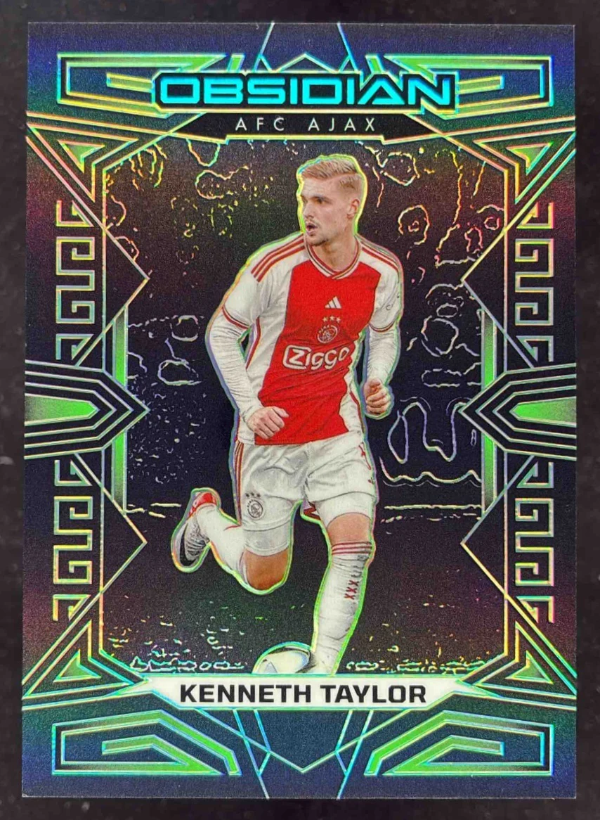 2023-24 Panini Obsidian Electric Etch Green #140 Kenneth Taylor /5