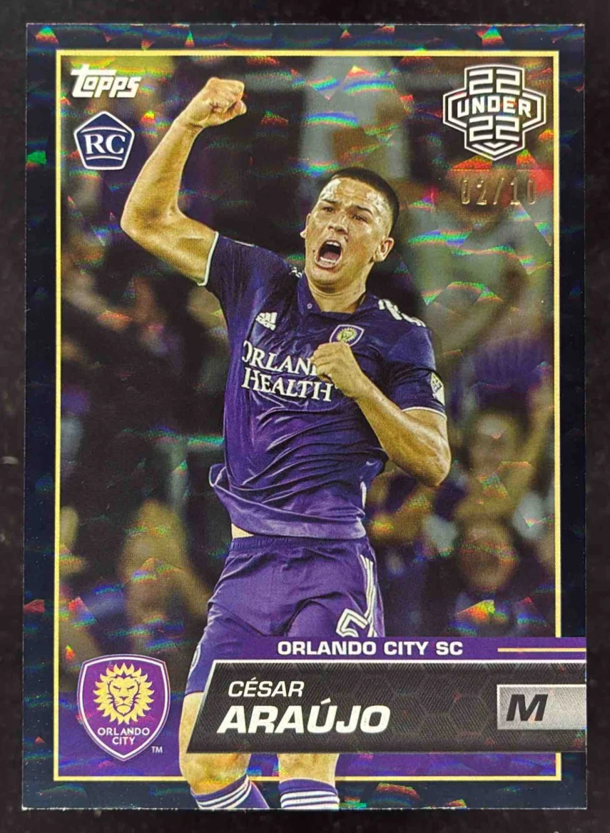 2023 Topps MLS Icy Black Foil #169 Cesar Araujo RC /10