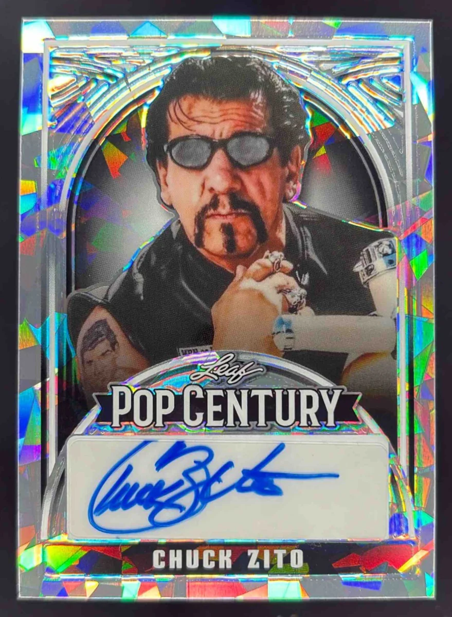 2024 Leaf Metal Pop Century Crystal Silver #BA-CZ1 Chuck Zito Auto /15