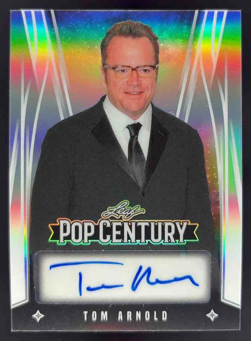 2025 Leaf Metal Pop Century Prismatic Silver #BA-TA1 Tom Arnold Auto /25