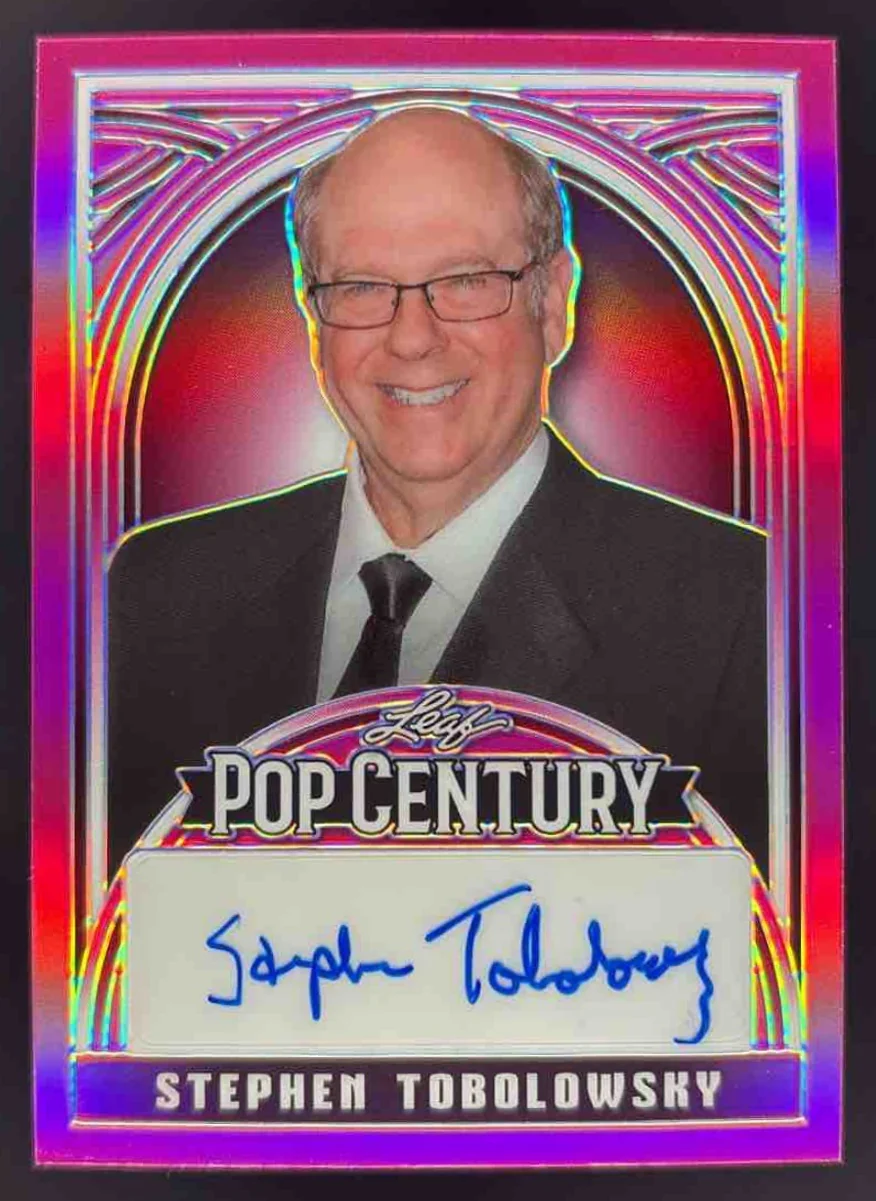 2024 Leaf Metal Pop Century Prismatic Pink #BA-ST1 Stephen Tobolowsky Auto /7