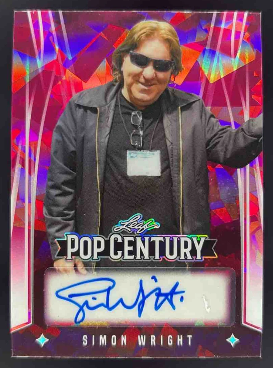 2025 Leaf Metal Pop Century Autographs Crystal Pink #BASW1 Simon Wright Auto /10