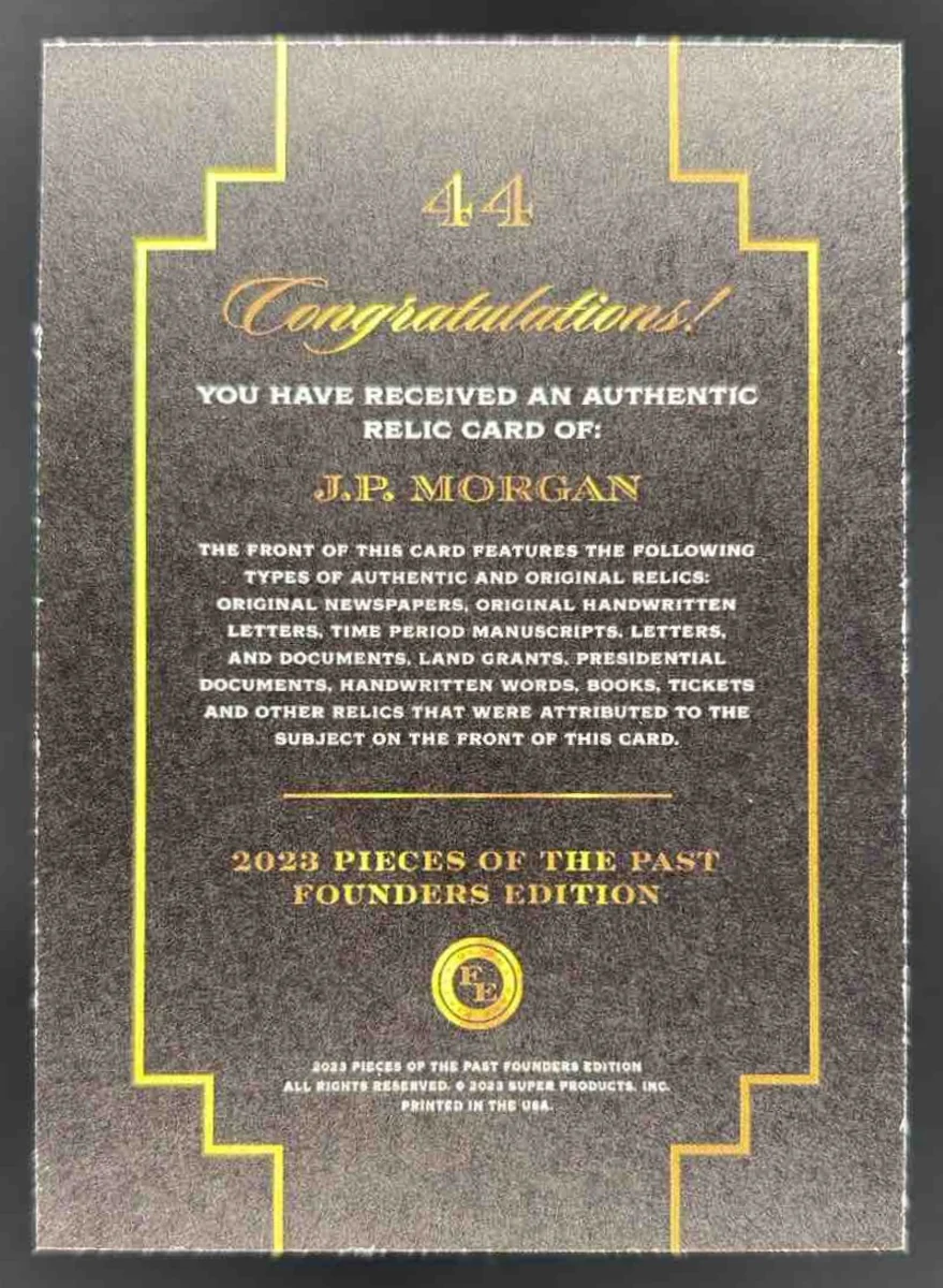 2023 Pieces of the Past #44 JapaneseMorgan - Image 2