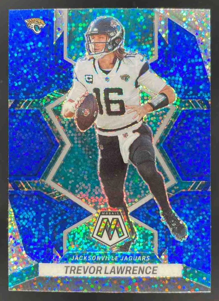 2022 Panini Mosaic Sparkle Blue SP #88 Trevor Lawrence