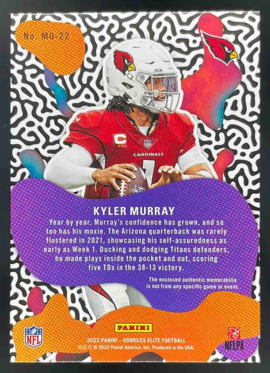 2022 Panini Donruss Elite Moxie #MO-22 Kyler Murray - Image 2