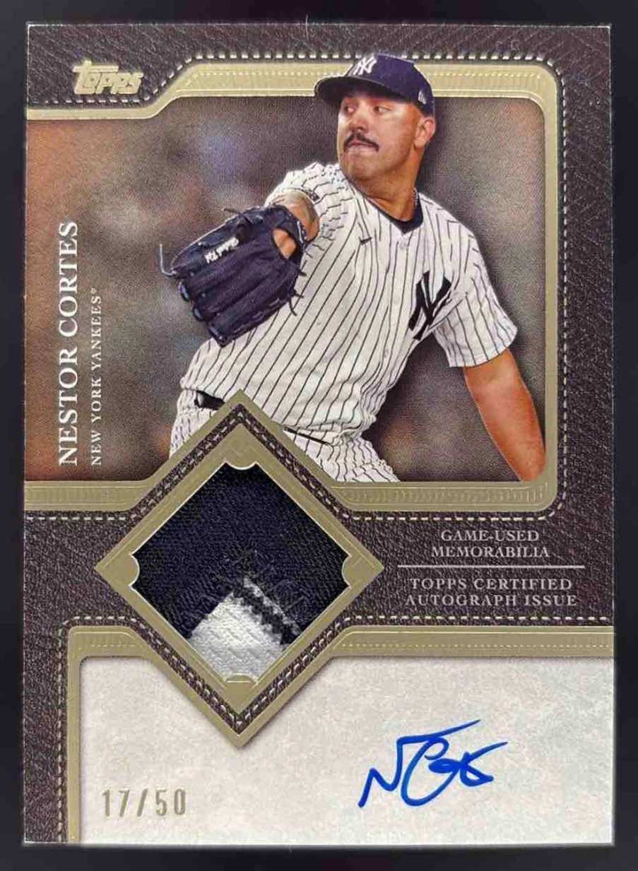 2025 Topps Update Autograph Patch #TFAP2-NC Nestor Cortes Auto /50