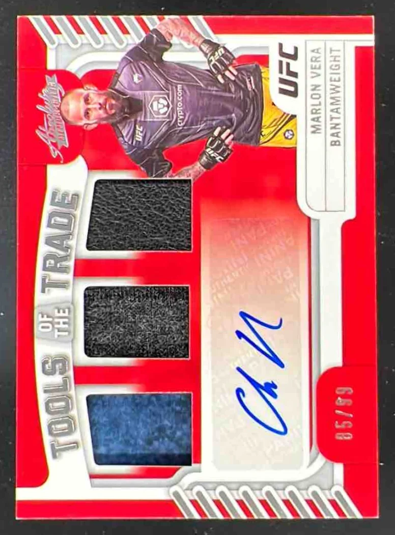 2023 Panini Chronicles UFC Tools of the Trade #TT-MVR Marlon Vera Auto /99