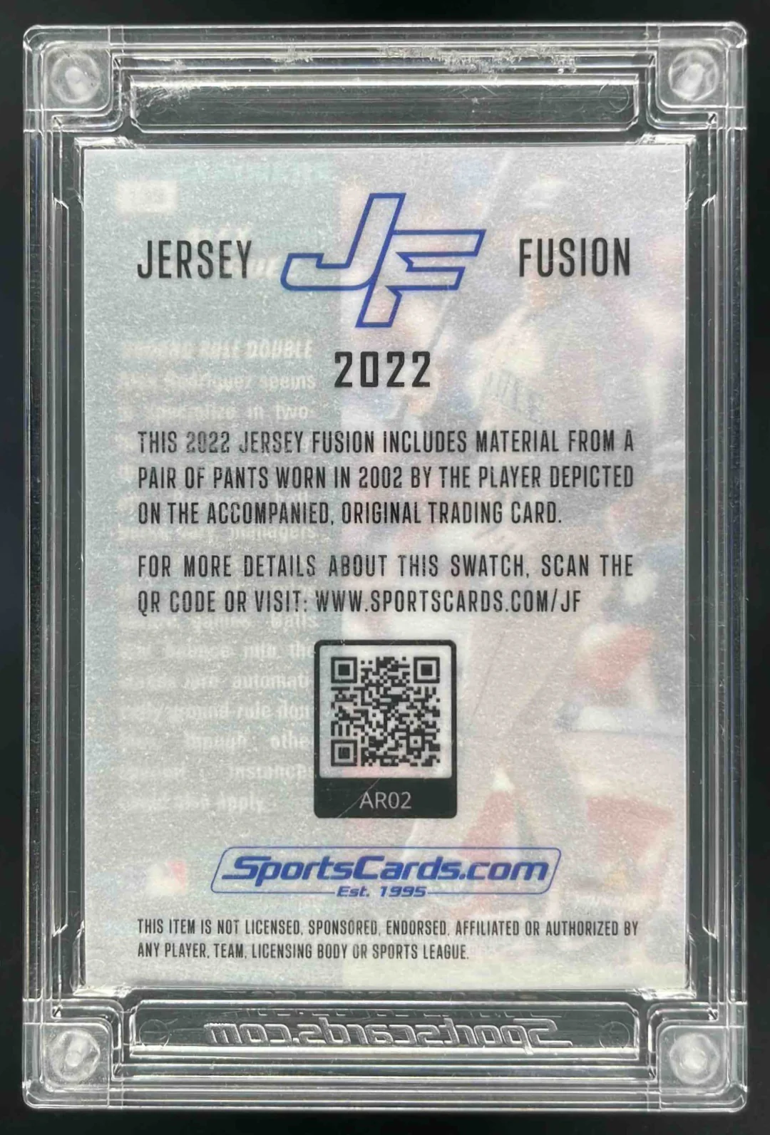 1998 Pinnacle Inside #139 Alex Rodriguez 2022 Jersey Fusion - Image 2