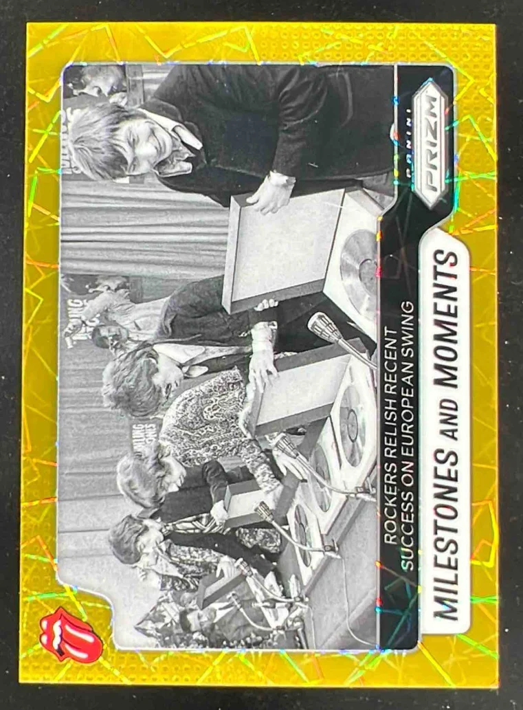 2025 Panini Prizm The Rolling Stones Gold Relish Success on European Swing /10