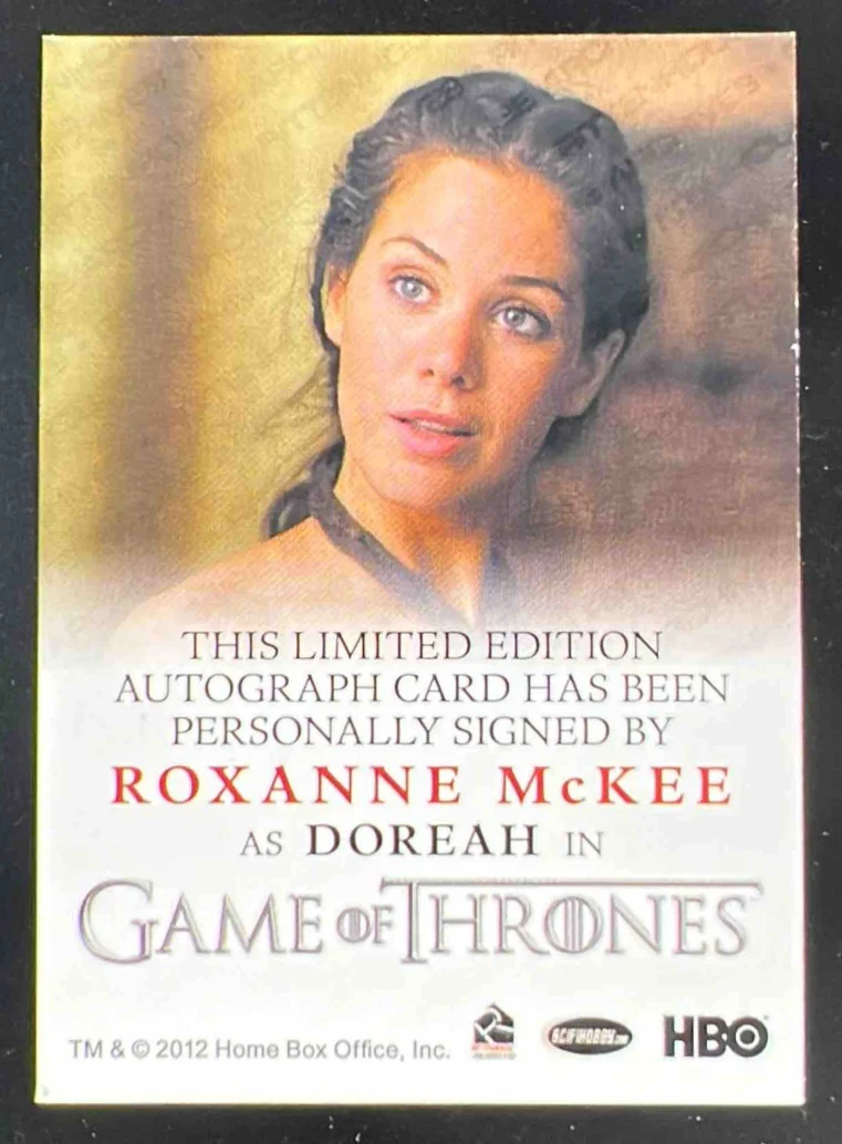 2012 Game of Thrones HBO Autograph Roxanne McKee as Doreah Auto - Image 2