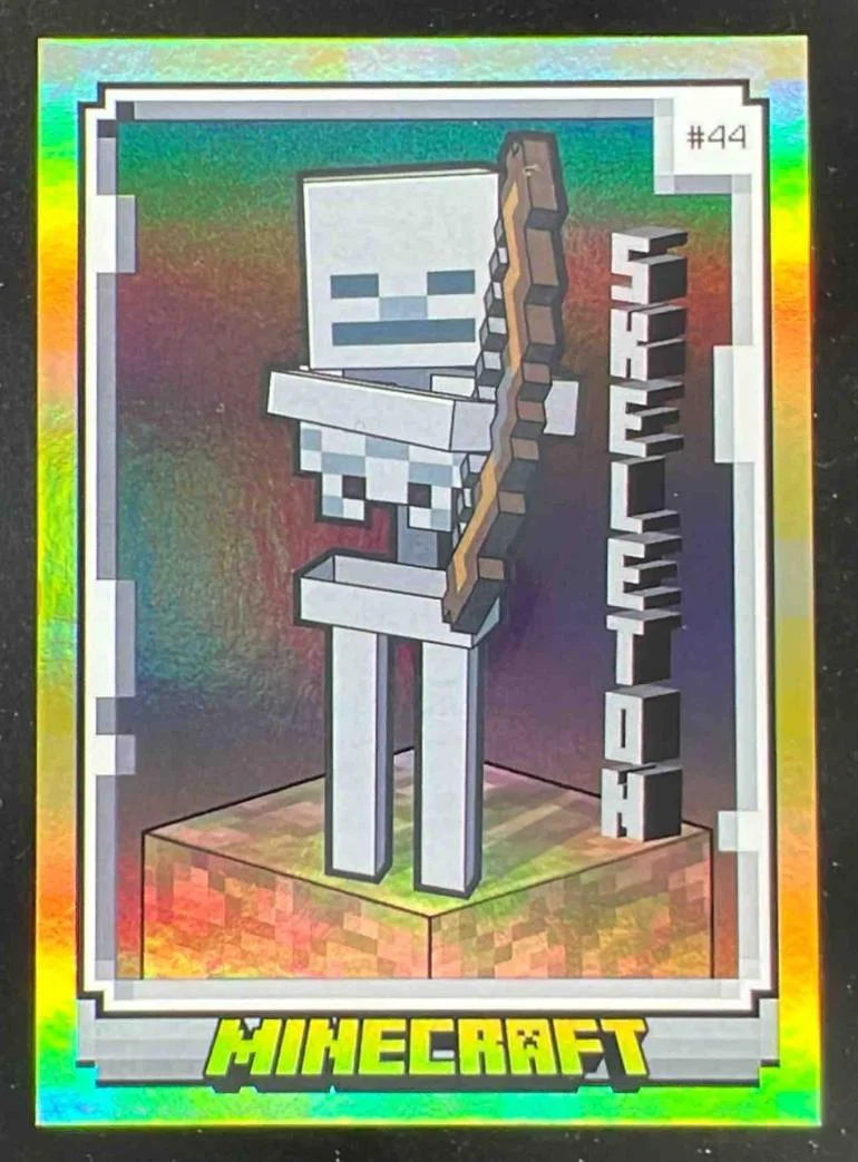 2025 Panini Minecraft 15th Anniversary Gold #44 Skeleton /99